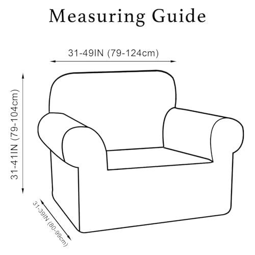 Turquoize Stretch Velvet Chair Cover Sofa Covers for Living Room Armchair Cover Chair Slip Covers with Arms Armchair Slipcover with Elastic Bottom Crafted from Soft Velvet Fabric (Chair, Coco Mocha) - color: Coco Mocha, size: Armchair