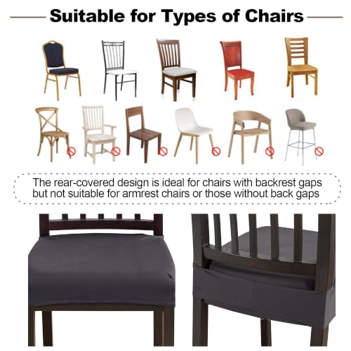 FUANGUI Dining Chair Covers Set of 2, Kitchen Chair Seat Covers - color: 01
