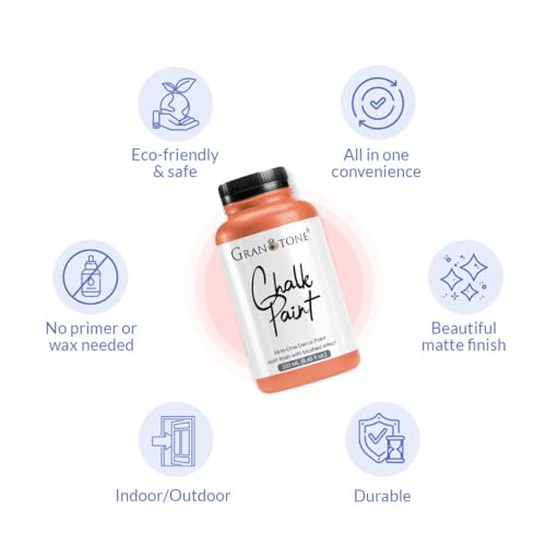 GRANOTONE Chalk Paint 8.5 fl oz 250 ml Terracotta - color: TERRACOTTA, size: 8.5 Fl Oz