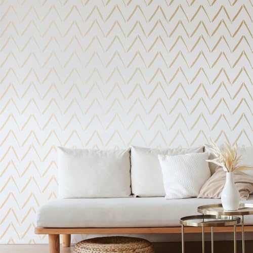 9Pcs Modern Geometric Wall Stencil Templates 11.8 x 11.8 Inch Reusable Plastic Simple Style Stencils for Painting on Wood Wall Floor Tile Fabric Glass Furniture, DIY Home Decor or Craft Stencil - style: Modern Geometric B