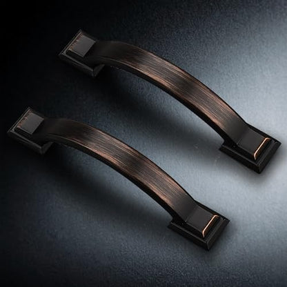 Probrico 30 Pack 4 Inch Oil Rubbed Bronze Cabinet Pulls Solid Zinc Alloy - color: Oil Rubbed Bronze, size: 4" Hole Center(102mm)