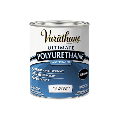 Varathane Water-Based Ultimate Semi-Gloss Polyurethane - color: Matte, size: Quart (Pack of 1)