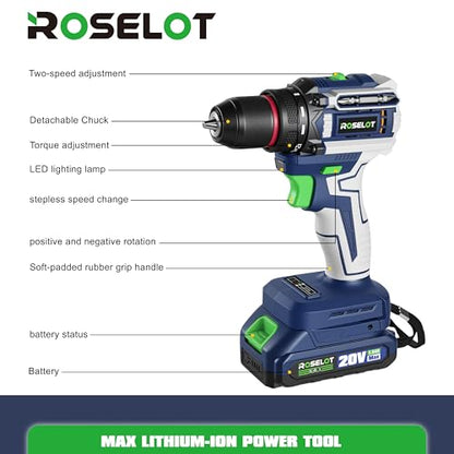 20V Brushless Cordless Drill Set