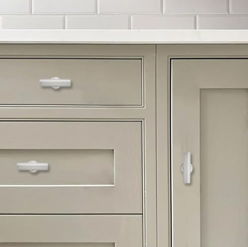 Khtumeware 10 Pack 2 Inch Brushed Satin Nickel Cabinet Knobs for Kitchen Dresser Drawers - Solid Zinc Hardware - color: Matte Black, size: 1.96"(50mm)Hole Center