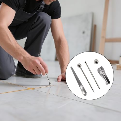5 Piece Stainless Steel Caulking Tool Kit – Grout Finishing, Removal & Application Tools for Tile & Concrete, Caulk Finisher for Inside/Outside Corners (Reusable & Durable)