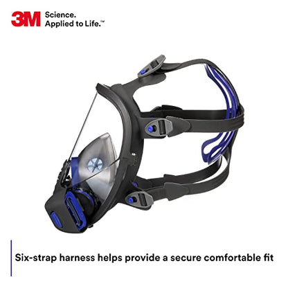 3M Secure Click Full Face Reusable Respirator, FF-802, Medium - size: Medium