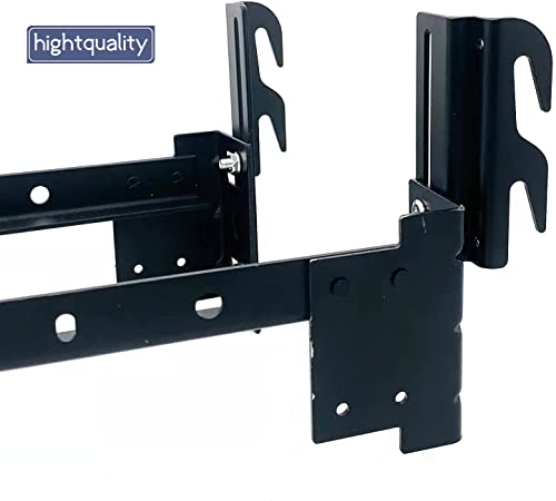 4pcs 711 Bolt-On to Hook-On Bed Frame Conversion Brackets for Headboard or Footboard,Bed Hook Adapter kit with Hardware, Hook on Bed Rails Brackets(Black) - size: 4pcs 711 brackets