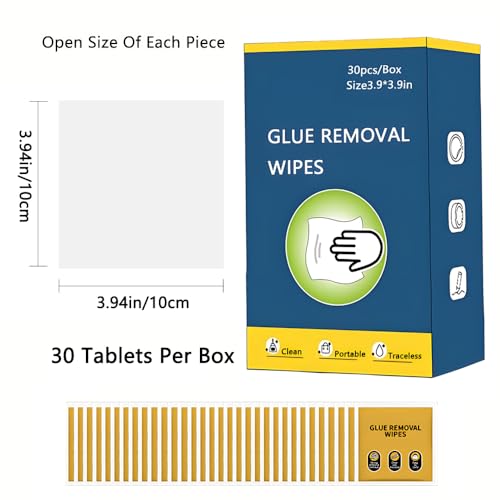 Adhesive Remover, Clean Up Wipes - 30 Count - Safely Removes Adhesive Residue, Rapidly Removes Labels, Car Stickers, Crayon, Tree Sap, Chewing Gum, Masking Tape, Marker pen, Glue and Decals - color: blue