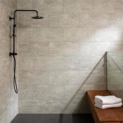 Palisade 23.2 in. x 11.1 in. Vinyl Wall Tiles in Wind Gust (10 Pack) - color: Wind Gust, size: Case of 23.2 in. x 11.1 in. Tiles