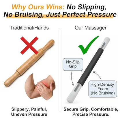 ZanLLW Foam Roller, Massage Roller, Muscle Roller Stick, Neck Massager for Muscles Relief, Therapy Roller Stick for Legs, Calf, Thigh, Lipo, Massage Rolling Pin, Help Sore Muscle Recovery