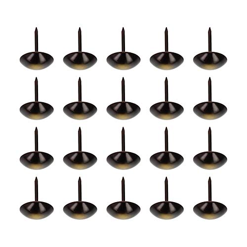 Aicosineg Antique Upholstery Nails Tacks 0.63" Head Dia Iron Round Thumb Push Pins, for Cork Board Furniture Decorative Headboards Sofa Chair Hardware 200pcs - color: 16*21mm 200pcs