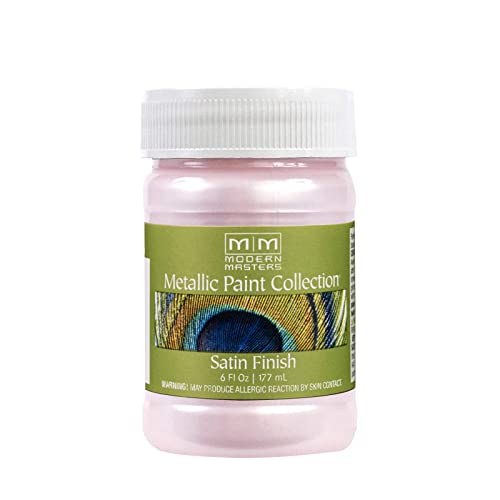 Modern Masters Satin Rose Metallic Paint - color: Satin Rose, size: 6 Fl Oz (Pack of 1)
