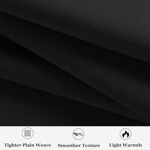 Waterproof Canvas Fabric by The Yard 150D Upholstery Fabric 12 Yard Black - color: Black, size: 12 Yard