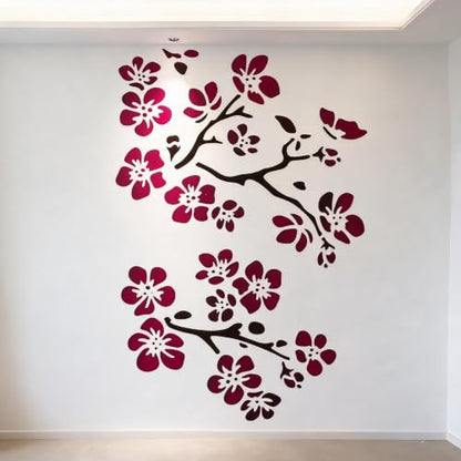 TIAMECH A4 Reusable Cherry Blossom Stencil for Painting - style: Cherry Blossom Twig