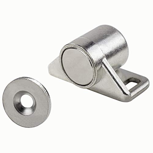 Keenkee 8 Pack Magnetic Cabinet Door Catch, Silver Color - color: Silver 8ps