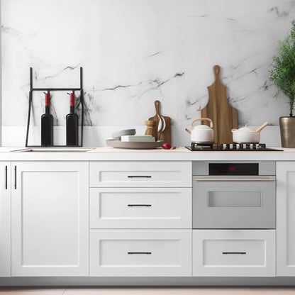 30 Pack Black Cabinet Handles, 4" Hole Center Curved Cabinet Pulls - color: Black, size: 4" Hole Center