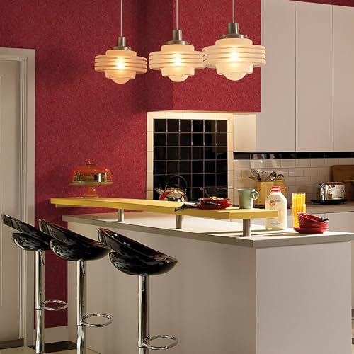 Dark Red Peel and Stick Self Adhesive Wallpaper Embossed Silk Contact Paper - color: Drak Red, size: 15.7" x 118"