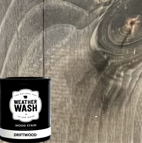 Weather Wash: Driftwood Aging Wood Stain (5 Gallon) - size: 5 Gallon