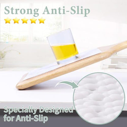 2-Layer Drawer and Shelf Liner for Kitchen Cabinet: 20 in X 10 Ft Non Slip - color: White Marble, size: 19.7"W x 118.1"L