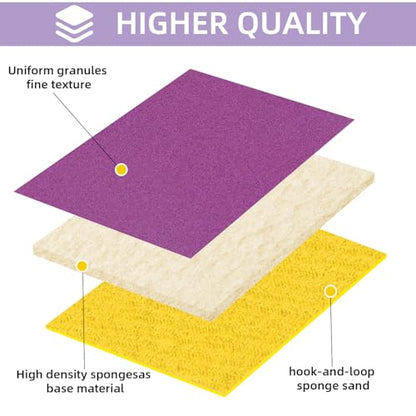 20Pcs Sanding Sponge 320 Grit Wet Dry Soft Foam Hand Sander Block - size: 20pcs 320 Grit, style: Ceramic Sand