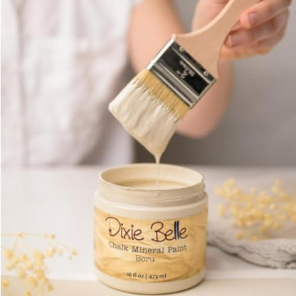 Dixie Belle Paint Company Chalk Mineral Paint - Ecru (4oz) - color: Ecru, size: 4 Fl Oz (Pack of 1)