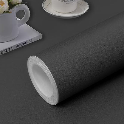 practicalWs 15.7"x 590.5" Grey Wallpaper Self Adhesive Peel and Stick - color: Dark Gray, size: 15.7" x 590.5"