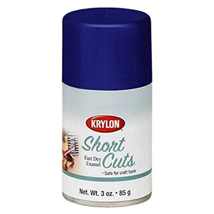 Krylon Short Cuts 3 Oz. High-Gloss Enamel Spray Paint, Iris - 1 Each - color: Blue, style: Aerosol