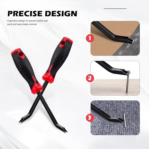 Heavy Duty Staple Remover Tool for Carpet, Upholstery and Wood Floors