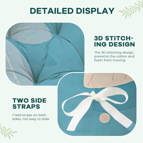 Hanging Egg Chair Cushion 47x35x7 Inches Waterproof Blue Butterfly - color: Blue Butterfly