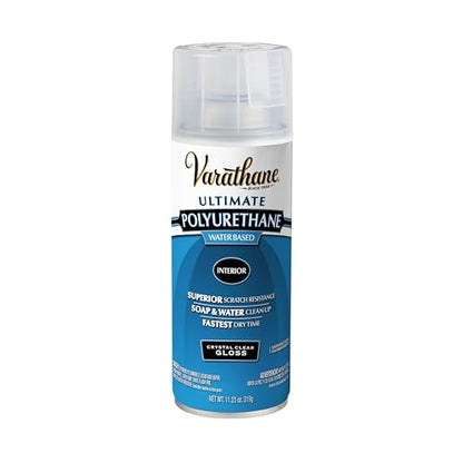 Varathane Water-Based Ultimate Gloss Polyurethane Spray - color: Gloss, size: 11.25 Ounce (Pack of 1)