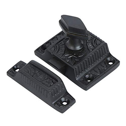 A29 Cabinet Latch, Cast Iron, Oil Rubbed Bronze, Twist Knob - color: Oil Rubbed Bronze-D