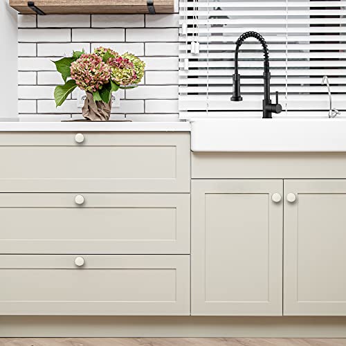 Ravinte Brushed Nickel Round Kitchen Cabinet Knobs Pulls 1-1/4 Inch 30 Pack - color: Brushed Nickel