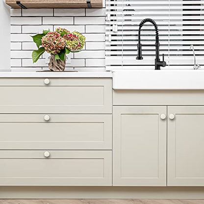 Ravinte Brushed Nickel Round Kitchen Cabinet Knobs Pulls 1-1/4 Inch 30 Pack - color: Brushed Nickel