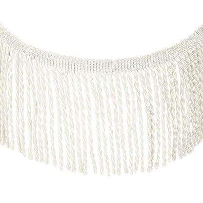 5 Yard Curtain Bullion Fringe Trim-Rayon Tassel Embellishments - color: 26# off wihte