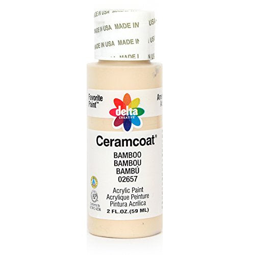 Delta Creative Ceramcoat Acrylic Paint in Assorted Colors (2 oz), 2657, Bamboo - color: Bamboo, size: 2 Fl Oz (Pack of 1)