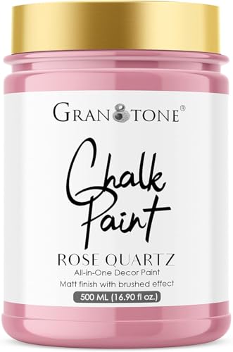 GRANOTONE Chalk Paint for Furniture Rose Quartz 16 fl oz 500 ml - color: ROSE QUARTZ, size: 16 Fl Oz