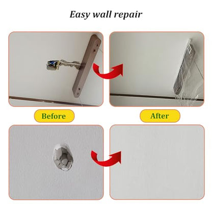 3 Pieces 7.87 Inch Wall Patch Repair, Drywall Repair Patch Self Adhesive Drywall Patch and Fiberglass Repair Kit, Heavy Duty Dry Wall Hole Repair Patch for Drywall Plasterboard (20 * 20 cm) - size: 7.87inch*3