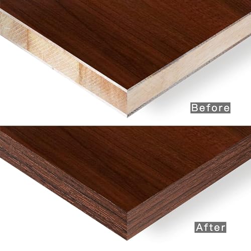 GSCIT Club Cherry Edge Banding, 1/2 inch x 25ft roll of Veneer PVC Edge Banding Preglued Flexible, Wood Tape Banding for Cabinet - color: Cherry, size: 1/2"x 25ft