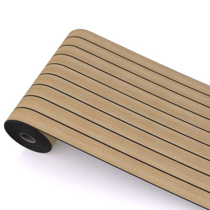 Peel and Stick Wood Slat Wall Panels, Light Yellow, 236 x 15.7 in - color: Light Yellow, size: 15.7" x 236"