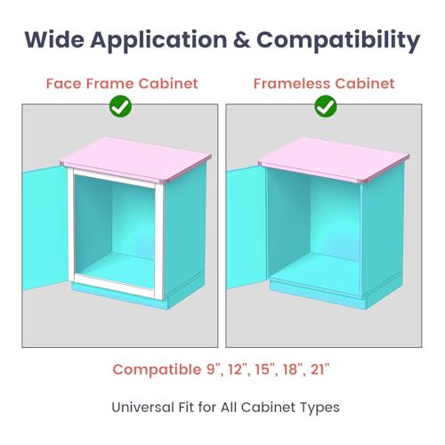 homdiy 12 Inch Undermount Soft Close Drawer Slides Hidden Rails 1 Pair - size: 12 Inch
