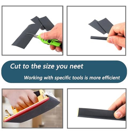 30Pcs 9 x 3.6 Inchs 1500 Grit Wet and Dry Handmade Universal Sanding Sheets, Suitable for Woodworking Furniture/Automobiles/Metal/Lacquer Polishing Sandpaper - style: 1500 Grit