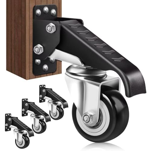 SPACECARE Retractable Workbench Casters Kit, 600 lbs Capacity 4 Pack - style: 600