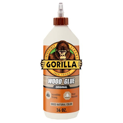 Gorilla Wood Glue, Natural Color, 36 oz Bottle - size: 36oz