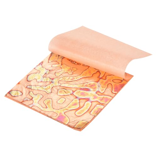 MECCANIXITY 5 Sheet Gold Leaf Sheets, 5.5"x5.5" Imitation Gold Foil Sheets Variegated Booklet Paper for Crafts, Picture Frames, Nails and DIY Arts Decoration,Path - color: Path