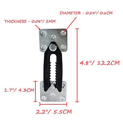 HOWDIA Sectional Couch Connectors - Alligator Clamps Joint Clips for Modular Sofas | Sturdy Metal & Plastic Construction | 2-Pack for Easy Assembly & Secure Fit