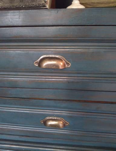 Vintage Cup Pulls Apothecary Drawer Pulls Cabinet Bureau Handles, 20-Pack