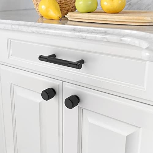 Asidrama 10 Pack 2.5 Inch(64mm) Matte Black Cabinet Pulls Heavy-Duty Solid Kitchen Cabinet Handles Black Drawer Hardware for Bathrooms Cabinets - color: Matte Black, size: 2.5" Hole Center, style: 10 Pack