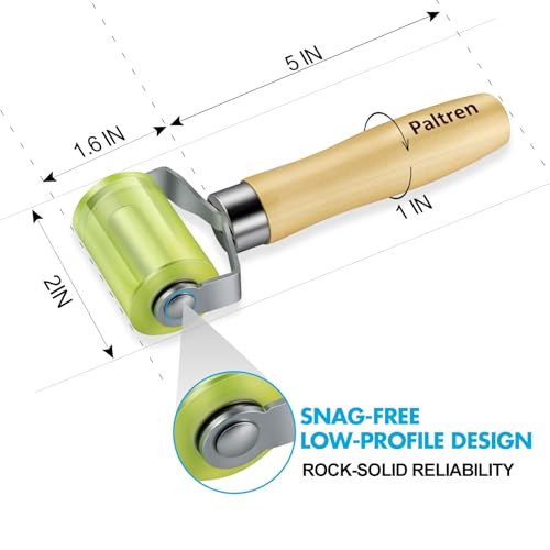 Seam Roller with Dual Ball Bearings, Automotive Sound Deadening Roller
