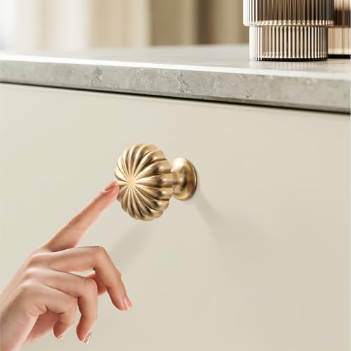 Champagne Bronze Cabinet Knobs，10 Pack Drawer Pulls for Dressers - color: Champagne Bronze