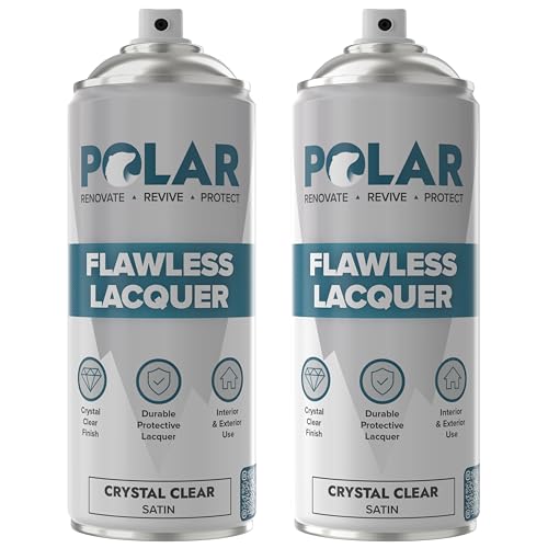 Polar Clear Satin Flawless Lacquer Spray - 2 x 13.5 Fl Oz - color: Clear Satin, size: 13.5 Fl Oz (Pack of 2)